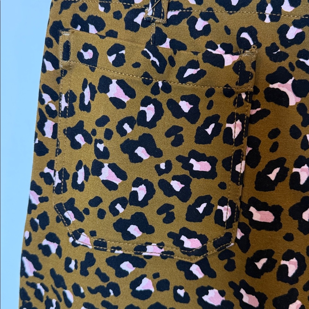Maeve The Colette Cropped Wide-Leg Trousers Ponte Edition Animal Print 29 - Picture 4 of 7